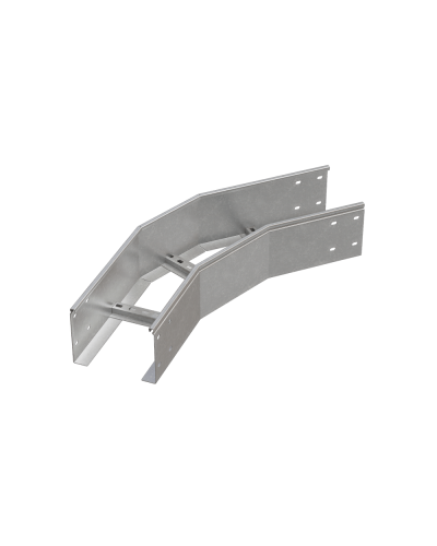 Угол лестничный горизонтальный 45 гр. 150х800х1,2 мм HD85 N КМ-профиль (LGL45-150-800-1.2 HD85 N) в Сергиевом Посаде Аксессуары для лотков Pintop.ru