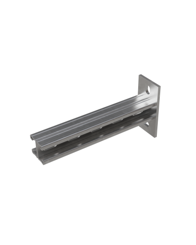 Страт-консоль двойная усиленная развернутая 41х21 L200 s:2,5 мм КМ-профиль (2KSSUR21-200) в Сергиевом Посаде Аксессуары для лотков Pintop.ru