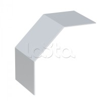 Крышка на угол 90 градусов вертикальный внешний лестничный усиленная 150x600 мм (2 мм) EKF (kvoltp90150600-2)