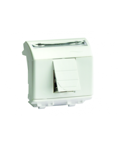 Розетка USB 2.0, со шторкой, белый RAL 9010, 1 разъем, 2М, BRAVA DKC 76202B в Сергиевом Посаде Аксессуары для стоек и шкафов Pintop.ru