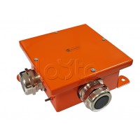 Экопласт SMB120 Коробка металл, огн. E-110, о/п,120х120х60, IP66, 5P, (1,5-4 мм2), оранж.