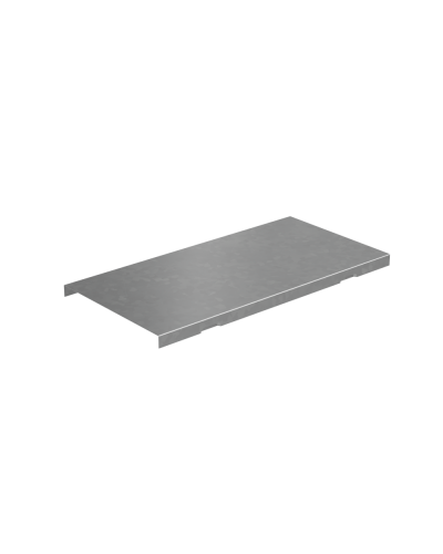 Крышка на вертикальный Т-ответвитель переходник 150-50 мм с разворотом трассы на 90 гр. ПЛЮС (нижняя часть меньше исходной) HD85 КМ-профиль (KTDPSplus90-150-50 HD85) в Сергиевом Посаде Аксессуары для лотков Pintop.ru