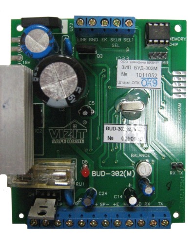 Плата печатная в сборе Vizit ЗИП БУД-302М в Сергиевом Посаде Аксессуары для многоабонентных систем Pintop.ru