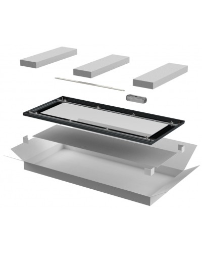 ITK LINEA N Дверь стеклянная 800мм шкафа 38U чер. (LN05-38U8X-DR) в Сергиевом Посаде Аксессуары для стоек и шкафов Pintop.ru