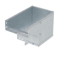 Угол CDSS 90 вертикальный внеш. переходник лев. осн.200 H100 горячеоцинкованный DKC 37124KHDZ