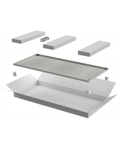 ITK LINEA N Дверь металлическая 800мм шкафа 33U сер. (LN35-33U8X-DM) в Сергиевом Посаде Аксессуары для стоек и шкафов Pintop.ru