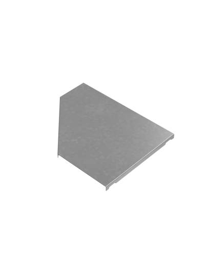 Крышка переходника левого 150-300 мм ПЛЮС INOX304 КМ-Профиль (KPDplus150-300-L INOX304) в Сергиевом Посаде Аксессуары для лотков Pintop.ru