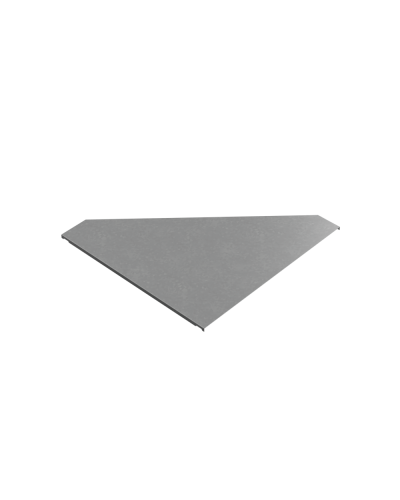 Крышка переходника левого 100-600 мм ПЛЮС HD85 КМ-профиль (KPDplus100-600-L HD85) в Сергиевом Посаде Аксессуары для лотков Pintop.ru