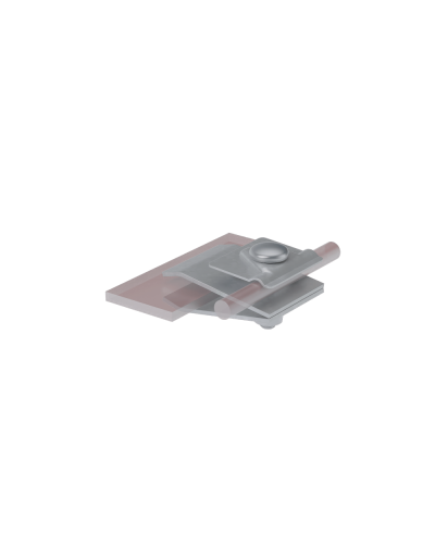 Фальцевый держатель H60 мм для прутка Ø 5-10 мм TD КМ-Профиль (FD-H60-D5-10 TD) в Сергиевом Посаде Монтажные материалы Pintop.ru