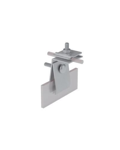 Фальцевый держатель H70 мм для прутка Ø 5-10 мм КМ-Профиль (FD-H70-D5-10) в Сергиевом Посаде Монтажные материалы Pintop.ru