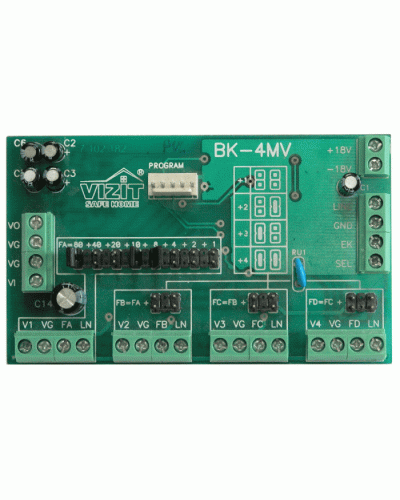 Плата печатнаяв сборе Vizit ЗИП БК-4МVE в Сергиевом Посаде Аксессуары для многоабонентных систем Pintop.ru