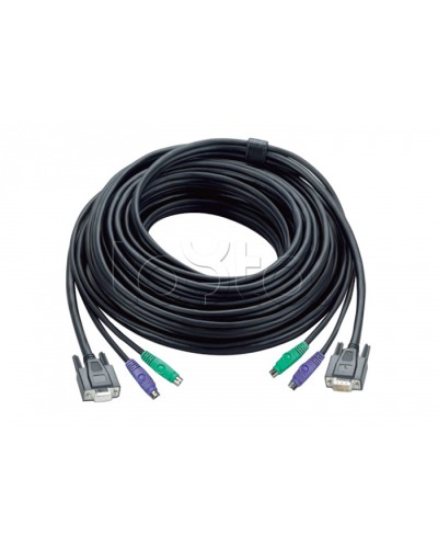 КВМ-кабель с интерфейсами PS/2, VGA (20м) ATEN 2L-1020P в Сергиевом Посаде Видеоусилители, Модуляторы, Делители Pintop.ru