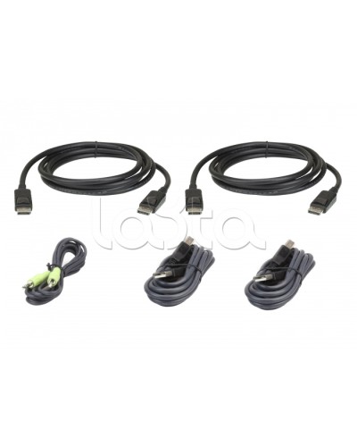 Комплект кабелей USB, DisplayPort, Dual Display для защищенного KVM-переключателя (1.8м) ATEN 2L-7D02UDPX5 в Сергиевом Посаде Видеоусилители, Модуляторы, Делители Pintop.ru