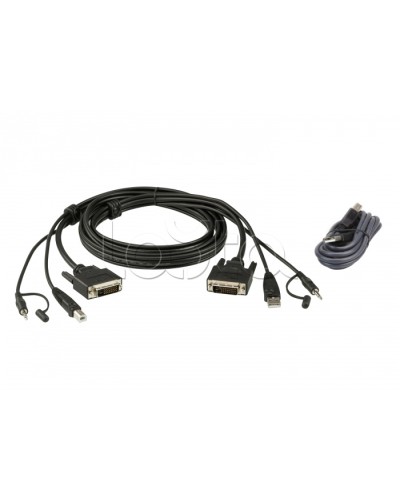 Комплект кабелей USB, DVI-D Dual Link для защищенного KVM-переключателя (1.8м) ATEN 2L-7D02UDX2 в Сергиевом Посаде Видеоусилители, Модуляторы, Делители Pintop.ru