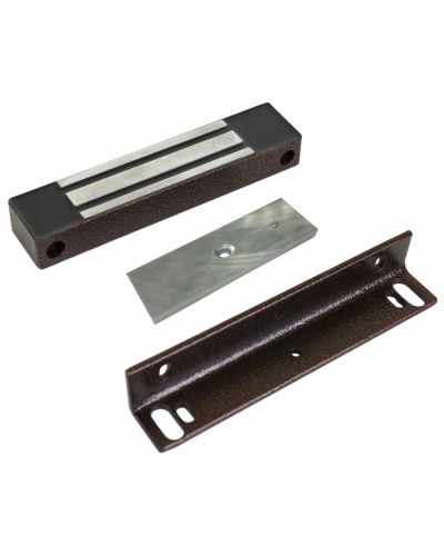 Замок электромагнитный AccordTec ML-180KB с уголком (коричневый) в Сергиевом Посаде Электромагнитные замки Pintop.ru