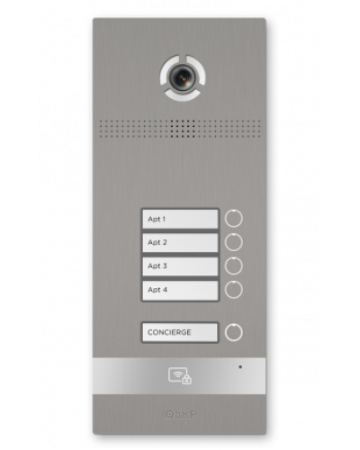 Вызывная панель BAS-IP BI-04FBI SILVER в Сергиевом Посаде Вызывные видеопанели малоабонентные Pintop.ru