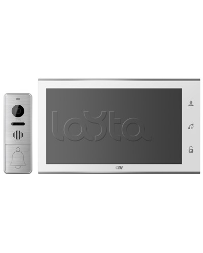 Комплектвидеодомофона CTV-DP4105AHD (белый) в Сергиевом Посаде Комплекты домофонов Pintop.ru