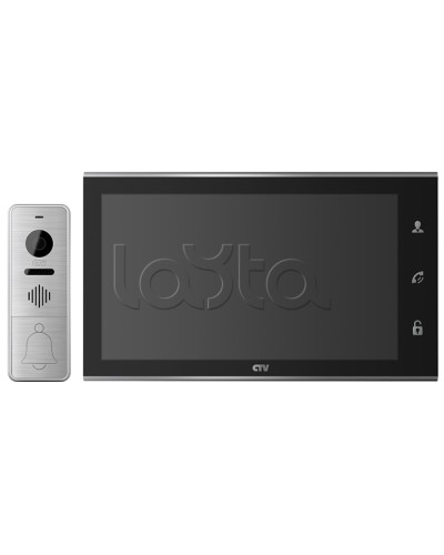 Комплектвидеодомофона CTV-DP4105AHD (черный) в Сергиевом Посаде Комплекты домофонов Pintop.ru