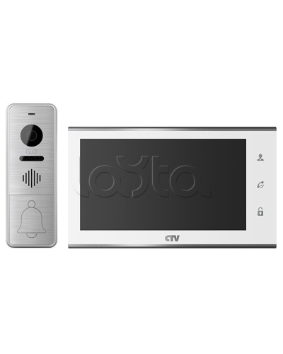 Комплект видеодомофона CTV-DP4705AHD (белый) в Сергиевом Посаде Комплекты домофонов Pintop.ru