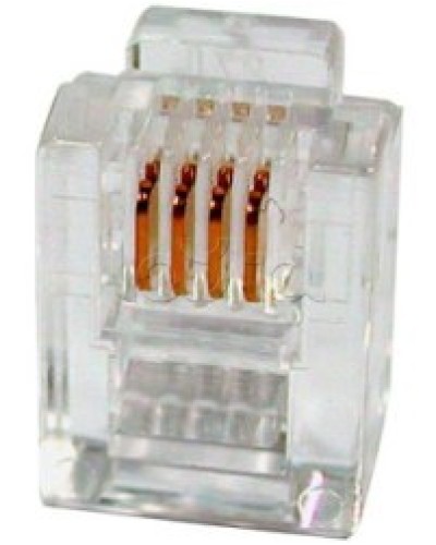 Разъем телефонный RJ11 (6P4C) Cabeus в Сергиевом Посаде Коннекторы и разъемы Pintop.ru