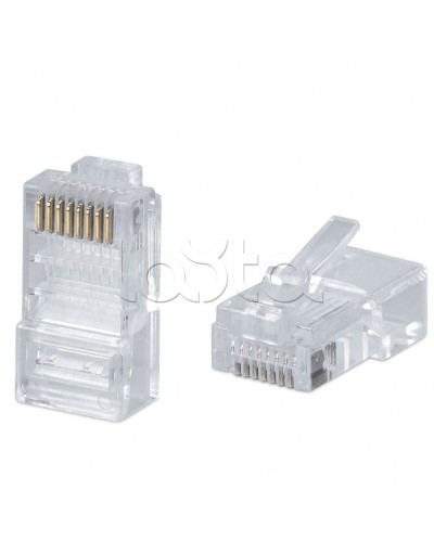 Коннектор RJ-45 под витую пару, категория 5e, универсальный (для одножильного и многожильного кабеля) Cabeus 8P8C в Сергиевом Посаде Коннекторы и разъемы Pintop.ru