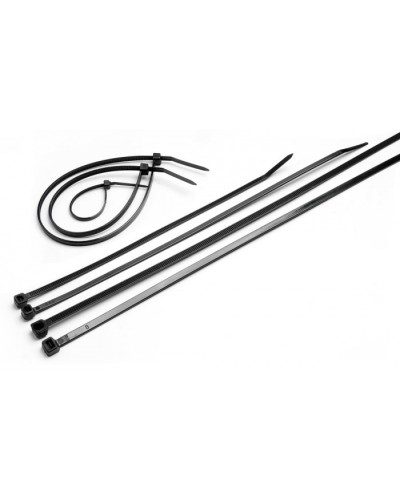 Стяжка нейлоновая неоткрывающаяся, безгалогенная (halogen free), 370x3.6мм, черная (100 шт) Cabeus CTBL-370 в Сергиевом Посаде Стяжки-хомуты Pintop.ru