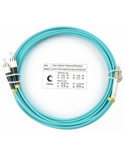 Шнур оптический duplex LC-FC 50/125 mm OM3 20м LSZH Cabeus FOP-50-LC-FC-20m в Сергиевом Посаде Патч-корды и пигтейлы Pintop.ru