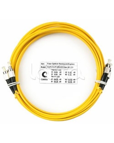 Шнур оптический SM 9/125 duplex LC/LC (10 м) Cabeus FOP(D)-9-LC-LC-10M в Сергиевом Посаде Патч-корды оптические Pintop.ru