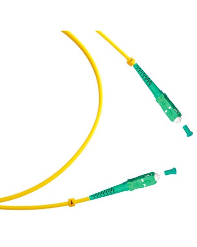 Шнур оптический simplex SC/APC-SC/APC 9/125 sm 7м LSZH Cabeus FOP(s)-9-SC/APC-SC/APC-7m в Сергиевом Посаде Патч-корды оптические Pintop.ru