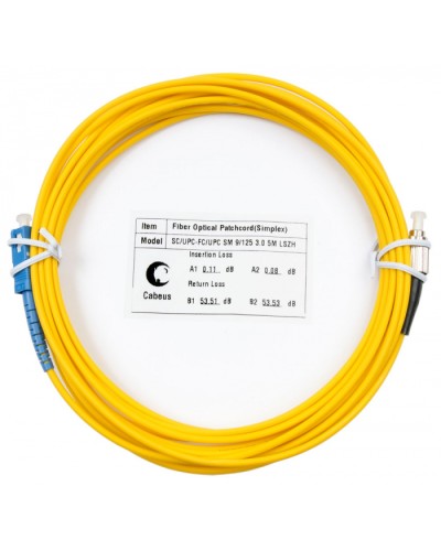 Шнур оптический simplex SC-FC 9/125 sm 7м LSZH Cabeus FOP(s)-9-SC-FC-7m в Сергиевом Посаде Патч-корды оптические Pintop.ru