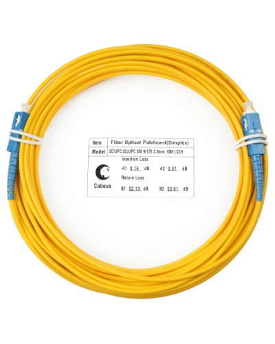 Шнур оптический simplex SC-SC 9/125 sm 25м LSZH Cabeus FOP(s)-9-SC-SC-25m в Сергиевом Посаде Патч-корды оптические Pintop.ru