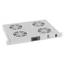 Панель вентиляционная с 4 вентиляторами с цифровым термодатчиком Cabeus JG03t