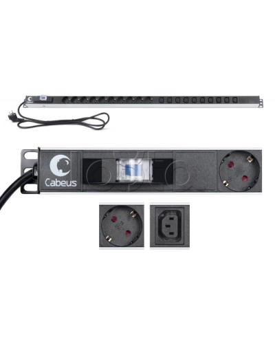 Блок розеток Cabeus PDU-16-10S-10C13-B в Сергиевом Посаде Блоки розеток Pintop.ru