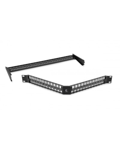 Угловая модульная патч-панель 19, 48 портов, 1U Cabeus (PLBHD-48-CON) в Сергиевом Посаде Патч панель Pintop.ru