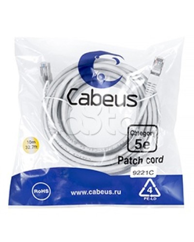 Патч-корд медный F/UTP кат.5е (20м) PVC (серый) Cabeus (PC-FTP-RJ45-Cat.5e-20m) в Сергиевом Посаде Патчкорды (медные) Pintop.ru