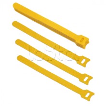 Хомут для кабеля, липучка с мягкой застежкой, 180x14 мм, желтый (10 шт.) Cabeus CLAMP-180-YL