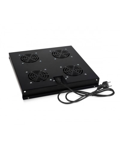 Модуль вентиляторный с 4-я вентиляторами, цвет черный (RAL 9004) Cabeus (TRAY-SC-120-BK) в Сергиевом Посаде Вентиляторные модули Pintop.ru