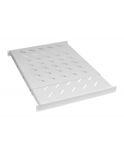 Полка 19 перфорированная глубиной 600-1000 ммдо 100кг, цвет серый (RAL 7035) Cabeus (SH-J018-SS-600-100KG) в Сергиевом Посаде Полки для шкафов и стоек Pintop.ru