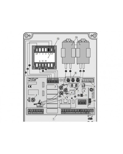 Блок управления для приводов распашных ворот Came 002ZA3P в Сергиевом Посаде Автоматизация ворот Pintop.ru
