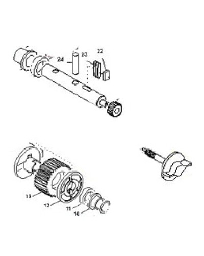Выходной вал BX-E, BX-E241 Came 119RIBX015 в Сергиевом Посаде Запчасти для шлагбаумов и автоматики Pintop.ru