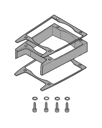 Удлинитель кожуха электродвигателя C-BXK, C-BXEK Came 119RICX043 в Сергиевом Посаде Запчасти для шлагбаумов и автоматики Pintop.ru