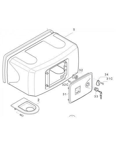 Корпус FERNI пластиковый Came 119RID122 в Сергиевом Посаде Запчасти для шлагбаумов и автоматики Pintop.ru