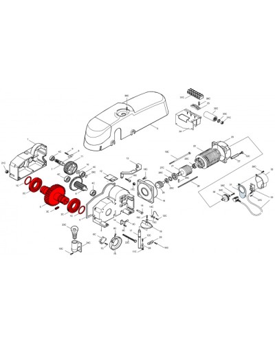 Электродвигатель E300 Came 119RIE136 в Сергиевом Посаде Запчасти для шлагбаумов и автоматики Pintop.ru
