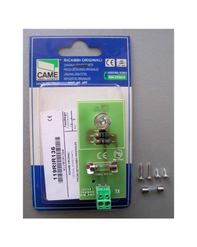 Плата TX DIR Came 119RIR136 в Сергиевом Посаде Запчасти для шлагбаумов и автоматики Pintop.ru