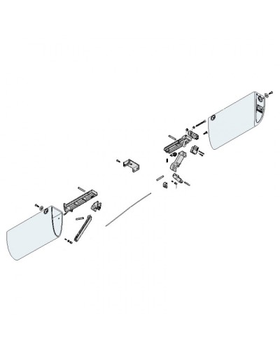Механизм нижний профиля DF Came 119RIR228 в Сергиевом Посаде Запчасти для шлагбаумов и автоматики Pintop.ru