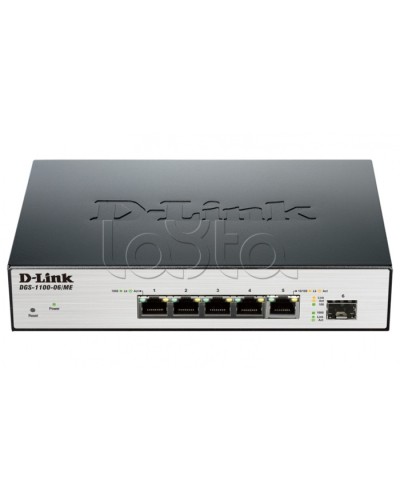 Коммутатор 6-портовый D-Link DGS-1100-06/ME/A1B в Сергиевом Посаде Коммутаторы Pintop.ru