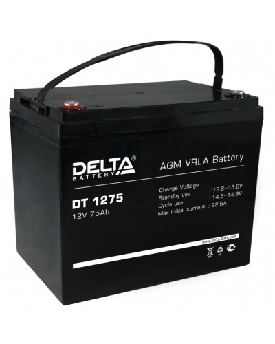 Аккумулятор свинцово-кислотный Delta DT 1275 в Сергиевом Посаде Электротехническое оборудование Pintop.ru