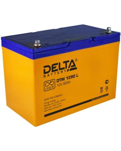 Аккумулятор свинцово-кислотный Delta DTM 1290 L в Сергиевом Посаде Электротехническое оборудование Pintop.ru