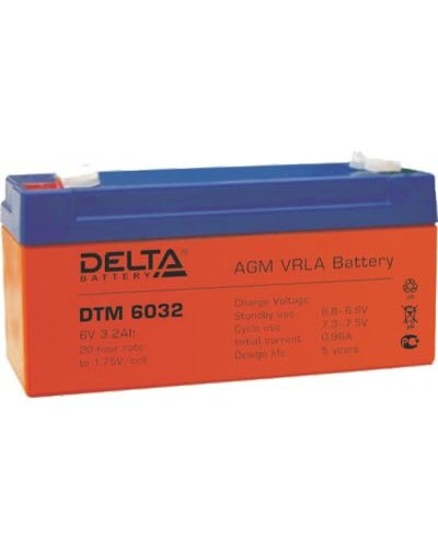 Аккумулятор свинцово-кислотный Delta DTM 6032 в Сергиевом Посаде Электротехническое оборудование Pintop.ru