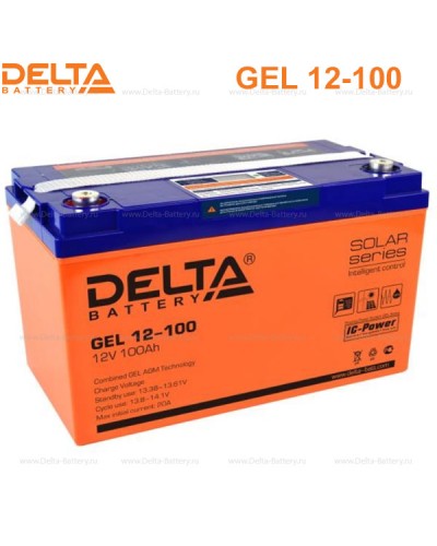 Аккумулятор свинцово-кислотный Delta GEL 12-100 в Сергиевом Посаде Электротехническое оборудование Pintop.ru